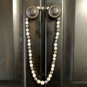 LIKE NEW 18” Honora Tuxedo Collection cultured pearl necklace set